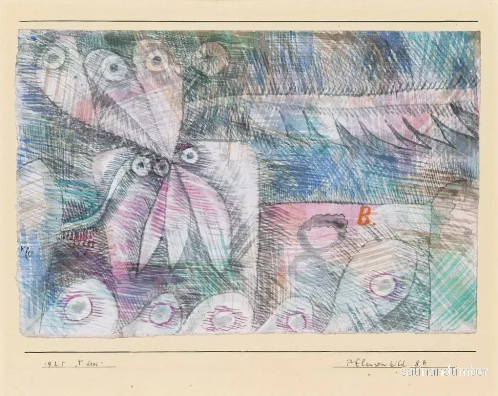 Reproduktion av målningen Bild av växter 8B 1925 - Paul Klee - Bild 2