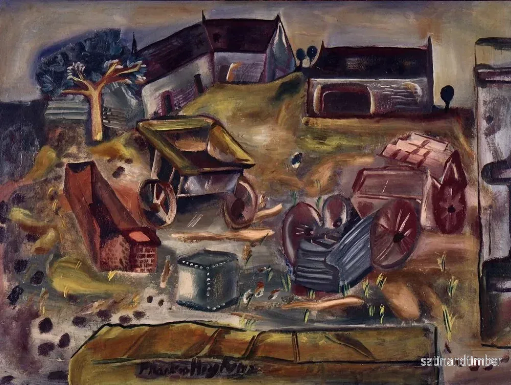 Reproduktion av målningen Carrière de Wiltshire - Frances Hodgkins - Bild 2