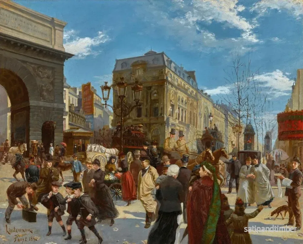 Reproduktion av målningen La porte Saint-Martin - Manfred Lindemann-Frommel - Bild 2