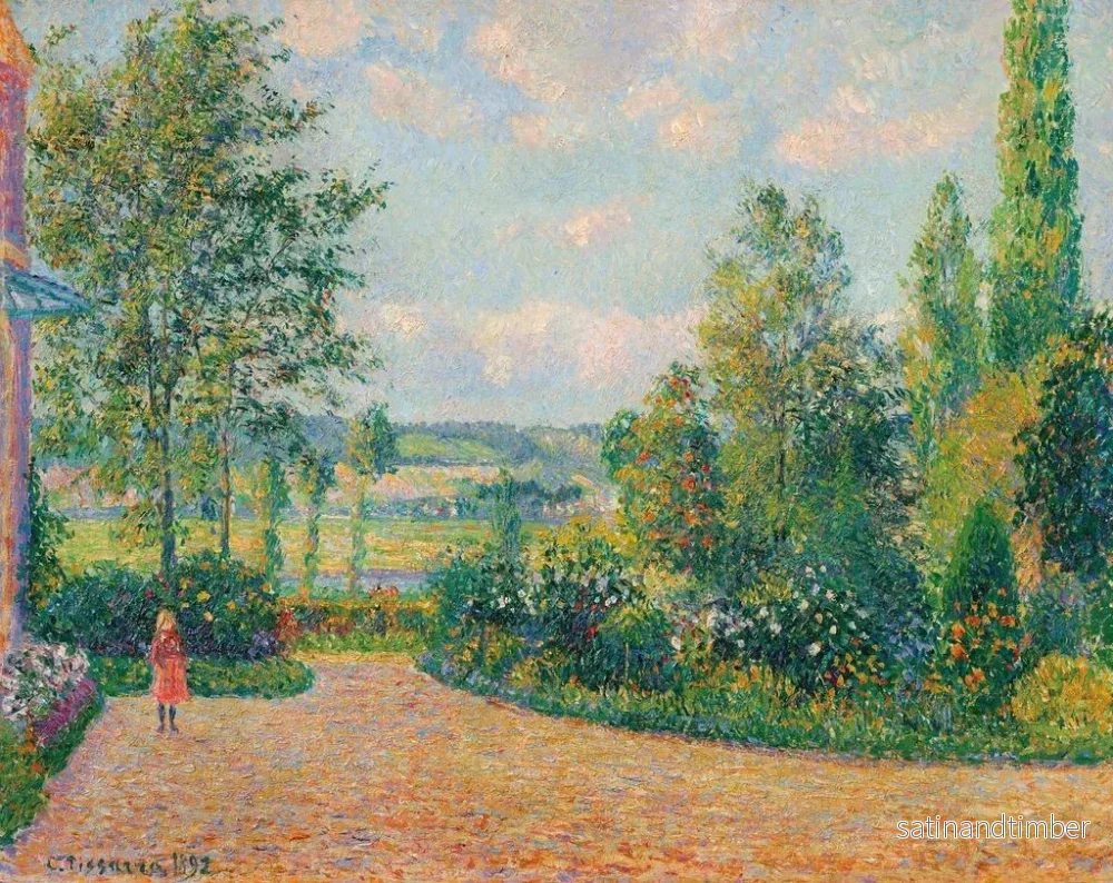 Reproduktion av målningen Le Jardin d'Octave Mirbeau på terrassen Damps - Camille Pissarro - Bild 2