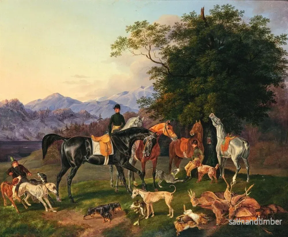 Reproduktion av målningen La Chasse - Otto Stotz - Bild 2