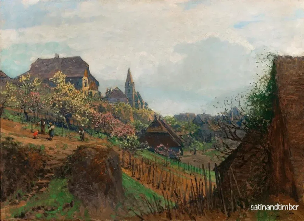 Reproduktion av målningen Vue de Weienkirchen depuis un vignoble dans la région de Wachau - Heinrich Tomec - Bild 2