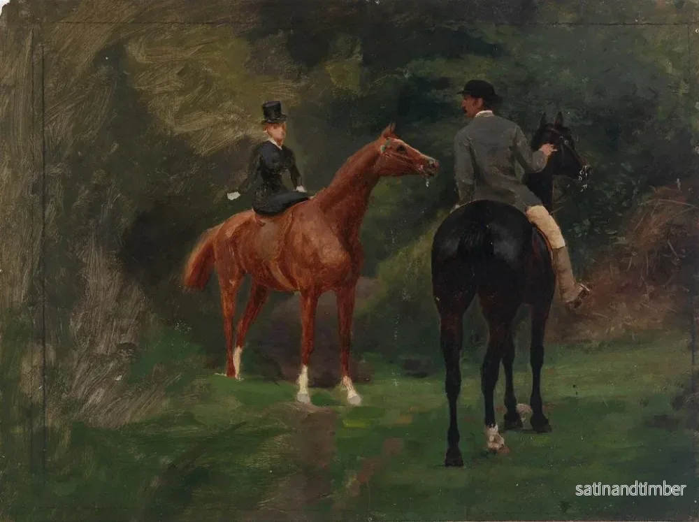 Reproduktion av målningen Figurer till häst - Eliphalet Fraser Andrews - Bild 2
