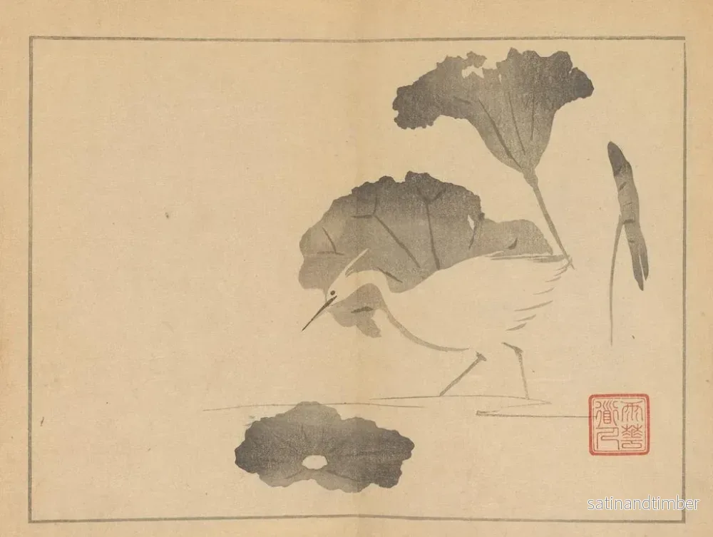 Reproduktion av målningen Sakai Hoitsu, blom- och fågelmålning 09 - Sakai Hōitsu - Bild 2
