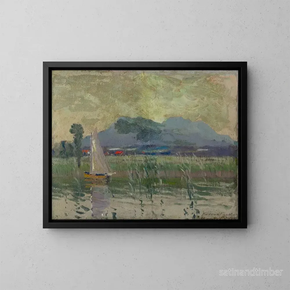Reproduktion av målningen Motif de Chiemsee - Ferdinand Katona