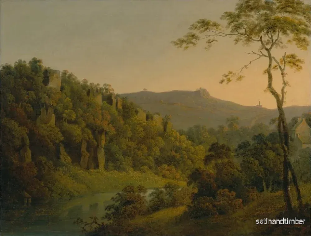 Reproduktion av målningen Vue de Matlock Dale vers l'escarpement de Black Rock - Joseph Wright de Derby - Bild 2