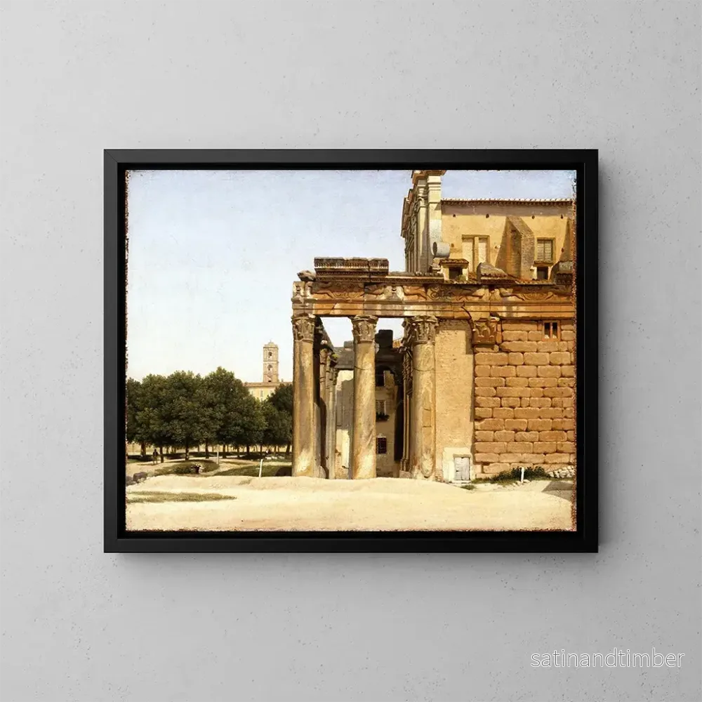 Reproduktion av målningen Vue de la Via Sacra à Rome – Christoffer Wilhelm Eckersberg