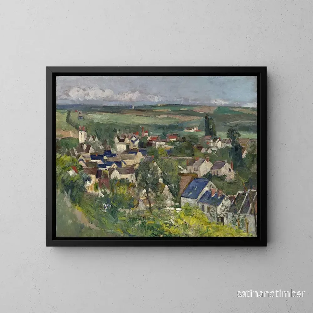 Reproduktion av målningen Vue panoramique d'Auvers - Paul Cézanne