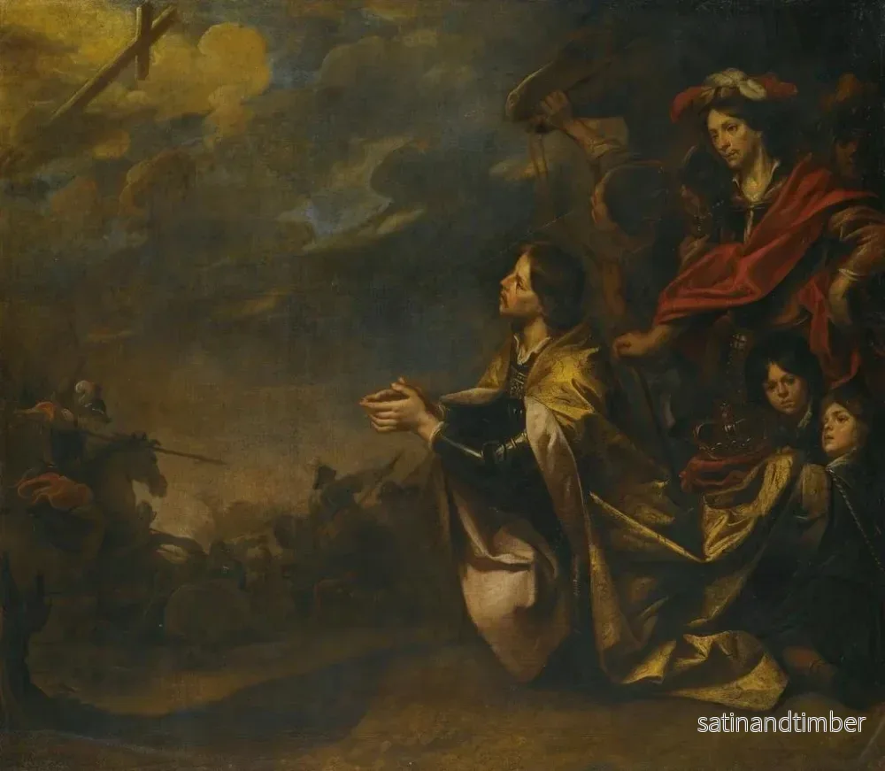 Reproduktion av målningen La vision de la croix de l'empereur Constantin avant la bataille du pont Milvius - Theodoor Boeyermans - Bild 2