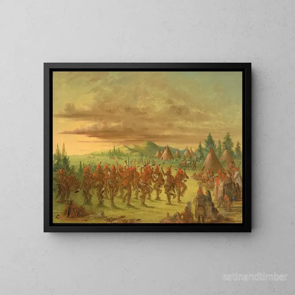 Reproduktion av målningen av Ödles dans – George Catlin Reproduktion av målningen av Ödles dans – George Catlin