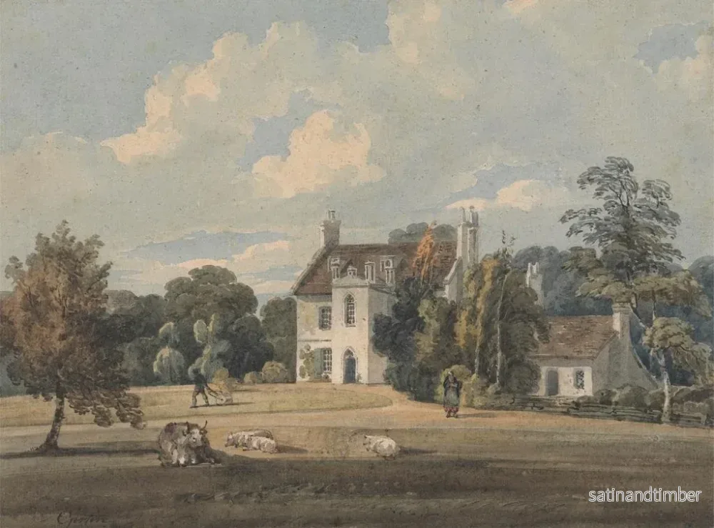 Reproduktion av målningen Chalfont Lodge, Buckinghamshire - Thomas Girtin - Bild 2