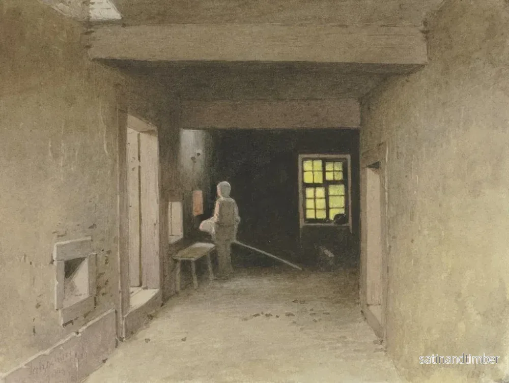 Reproduktion av målningen Bageri i Salzschlirf, 9 augusti 1880 - Carl Theodor Reiffenstein - Bild 2