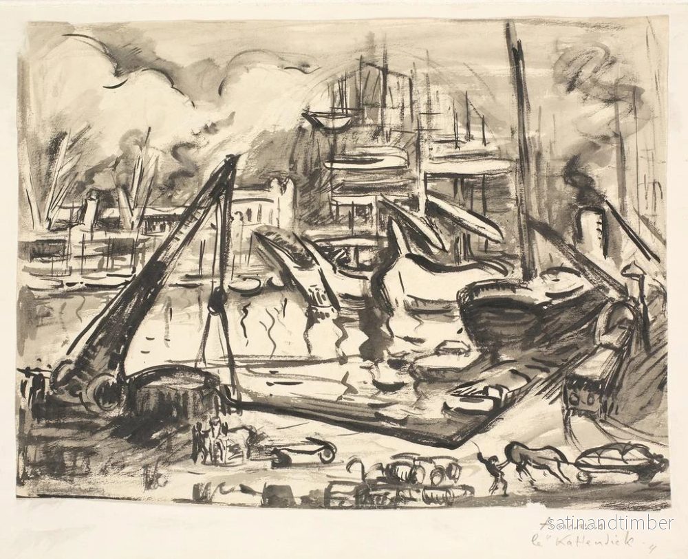 Reproduktion av målningen av Kattendick hamn i Antwerpen - Émile Othon Friesz - Bild 2