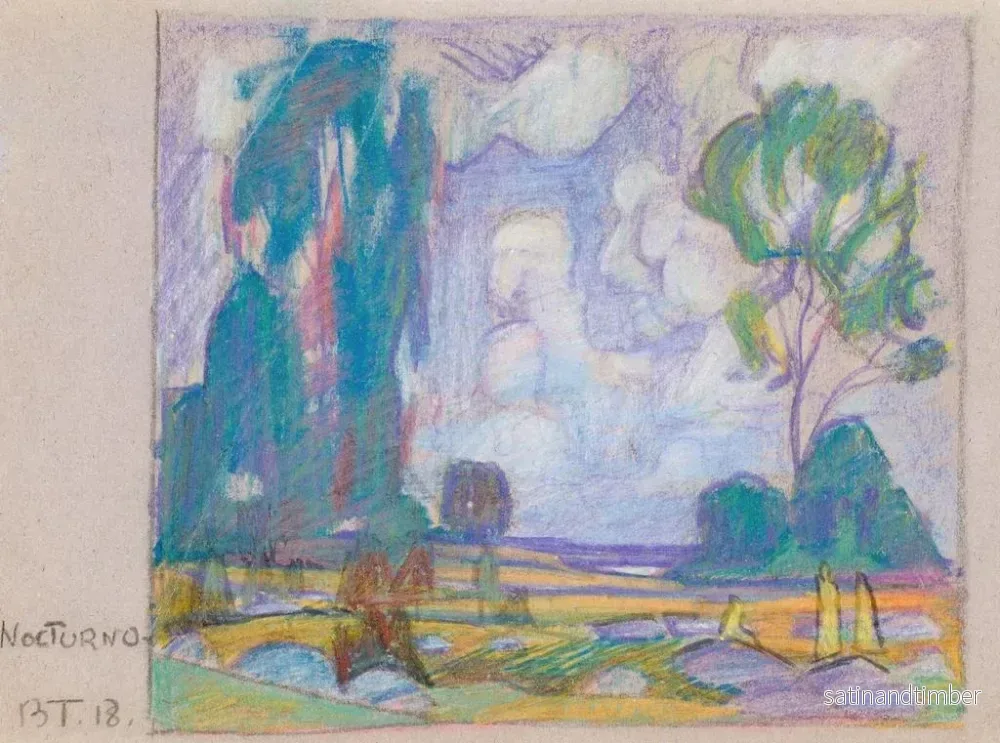 Reproduktion av målningen Nocturne - Balder Tomasberg - Bild 2