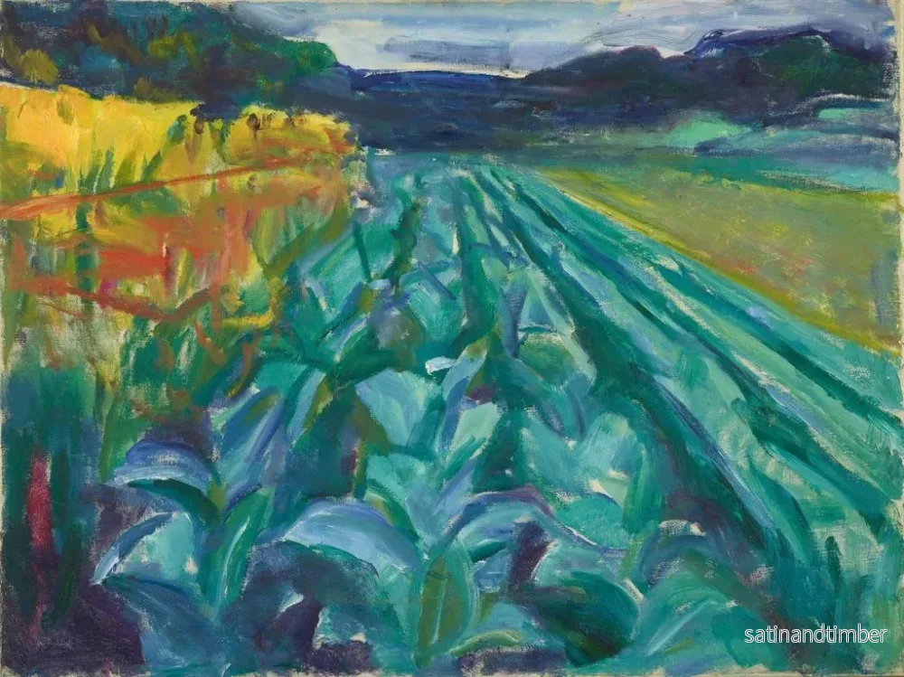 Reproduktion av målningen Champ de choux - Edvard Munch - Bild 2