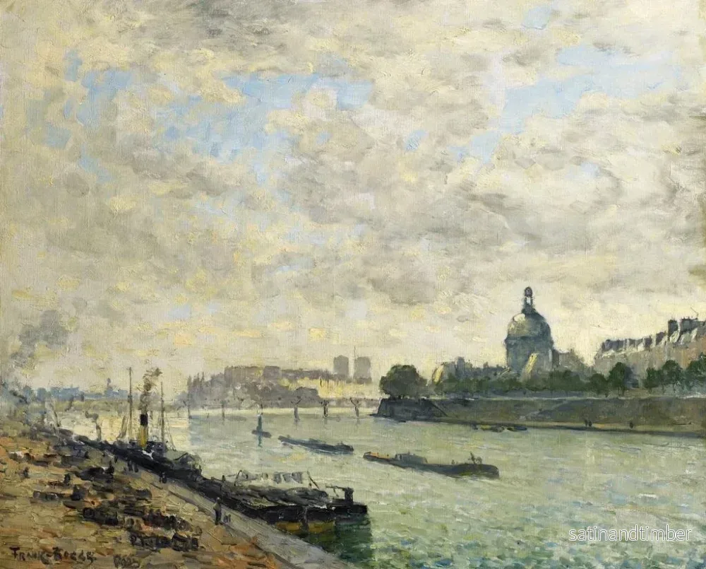 Reproduktion av målningen Les quais de la Seine à Paris - Frank Myers Boggs - Bild 2