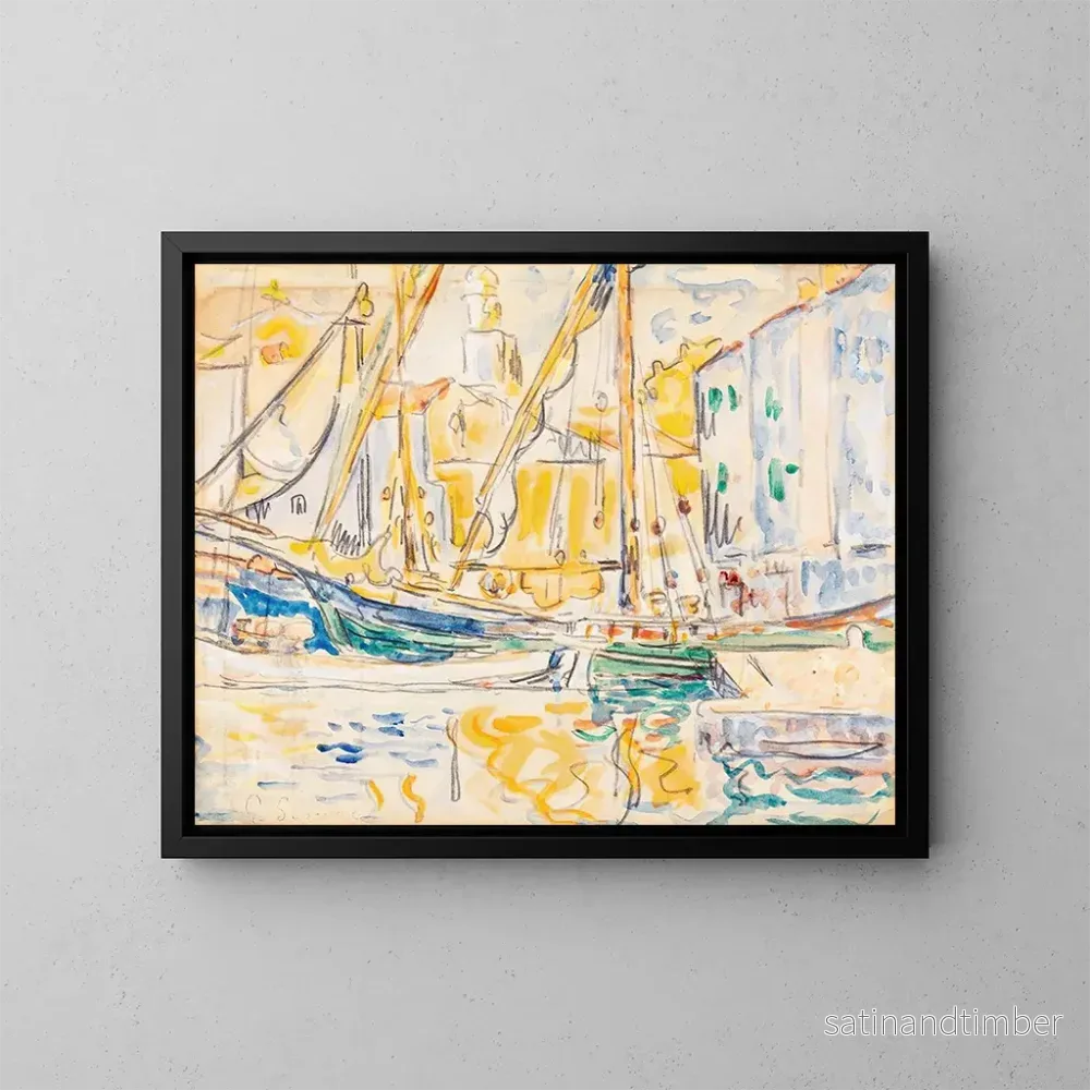 Reproduktion av målningen Saint-Tropez - Paul Signac