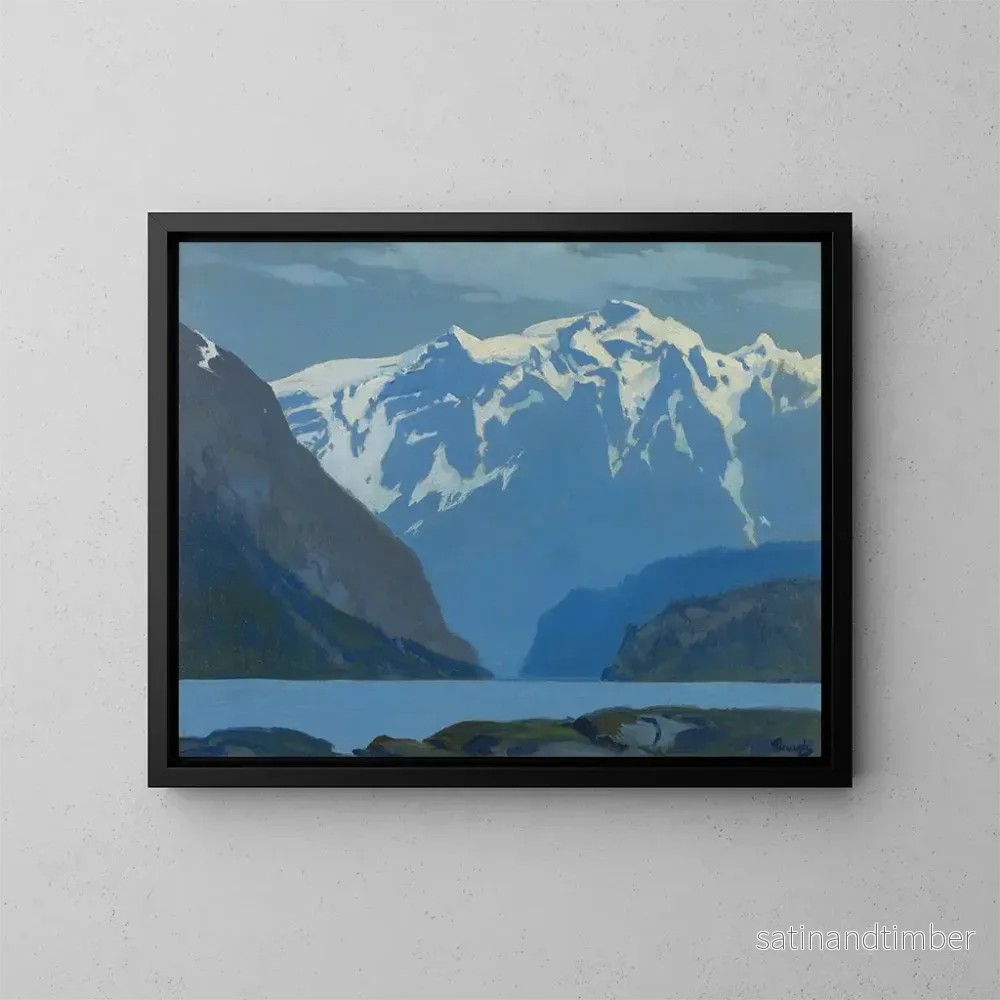 Reproduktion av målningen Son désolation du Nord-Ouest, Colombie-Britannique - Frederick Judd Waugh
