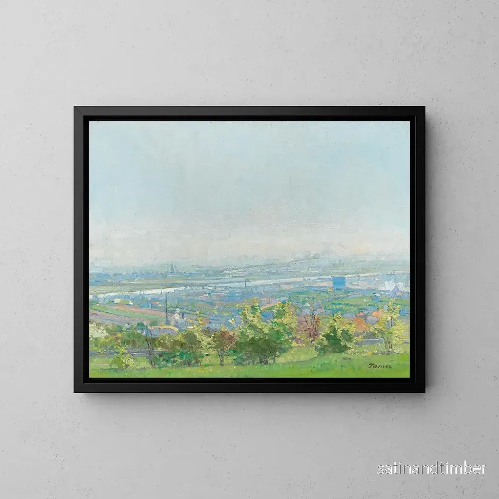 Reproduktion av målningen Vue de Vienne depuis Grinzing – Jindřich Tomec Reproduktion av målningen Vue de Vienne depuis Grinzing – Jindřich Tomec