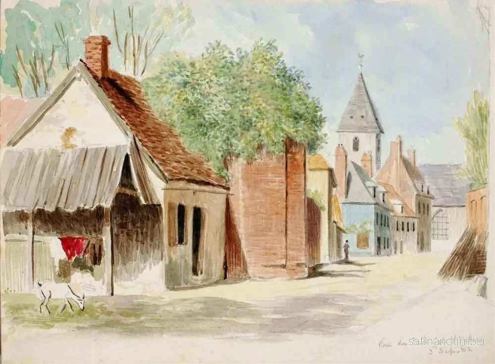 Reproduktion av målningen Rue du Puits-Sale, Saint-Valery - Miner Kilbourne Kellogg - Bild 2