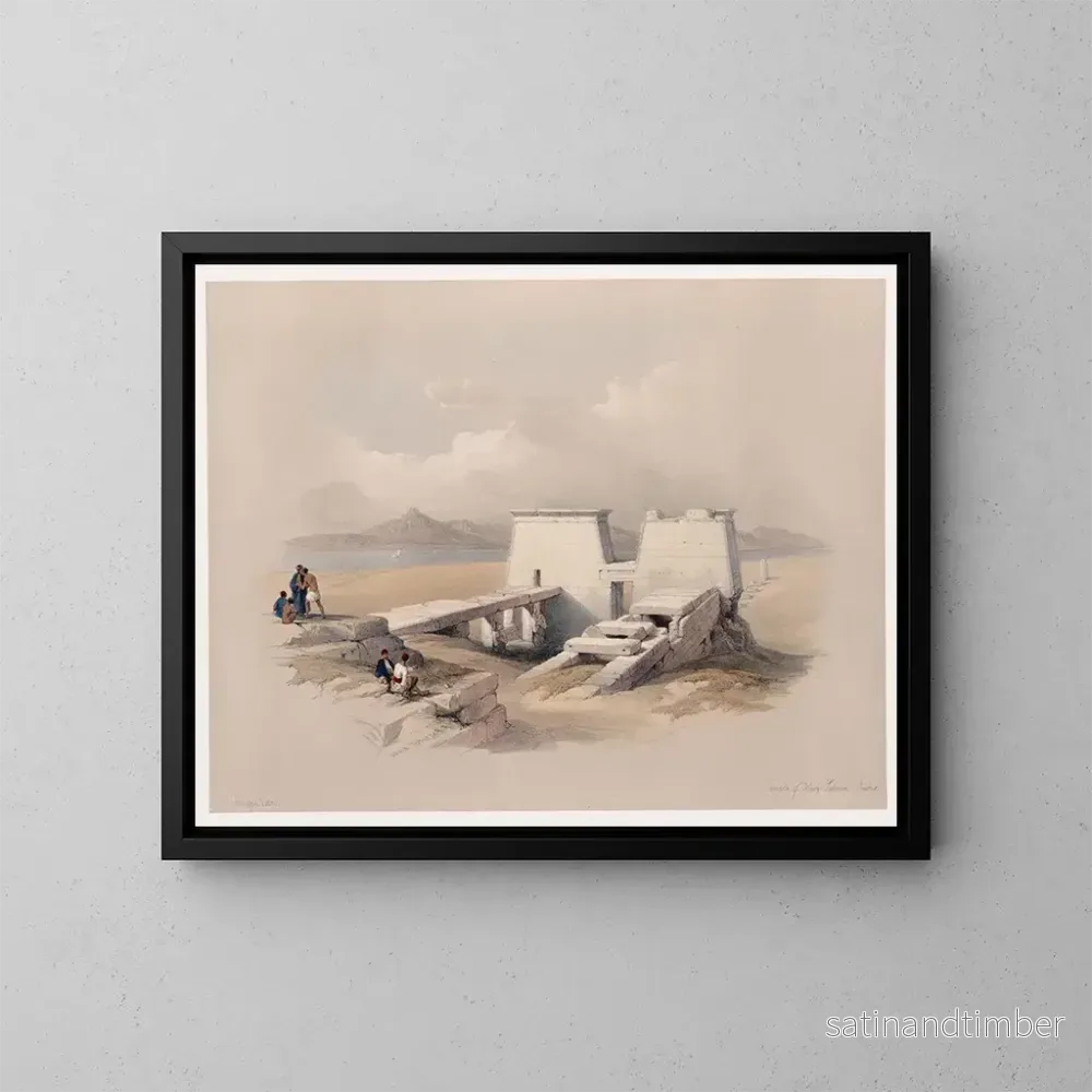 Reproduktion av målningen Temple de Wadi Saboua – David Roberts Reproduktion av målningen Temple de Wadi Saboua – David Roberts