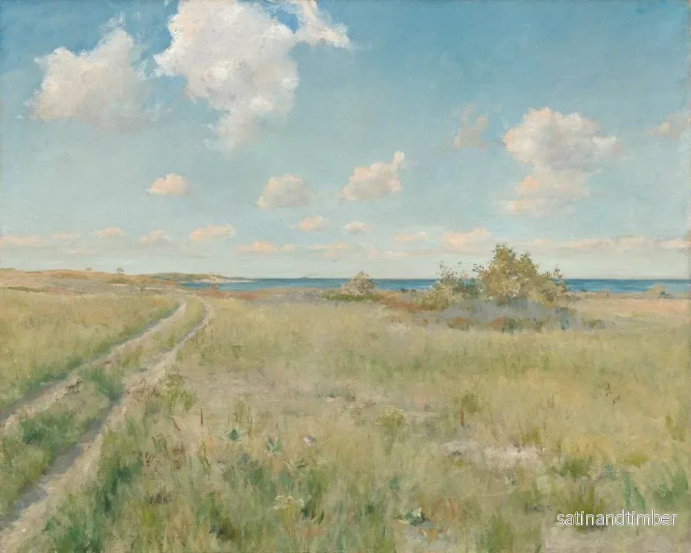Reproduktion av målningen L'Ancienne Route vers la Mer - William Merritt Chase - Bild 2