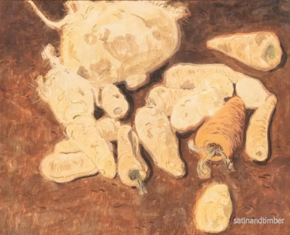 Reproduktion av målningen Stillleben med rotsaker och morötter - Léon Spilliaert - Bild 2