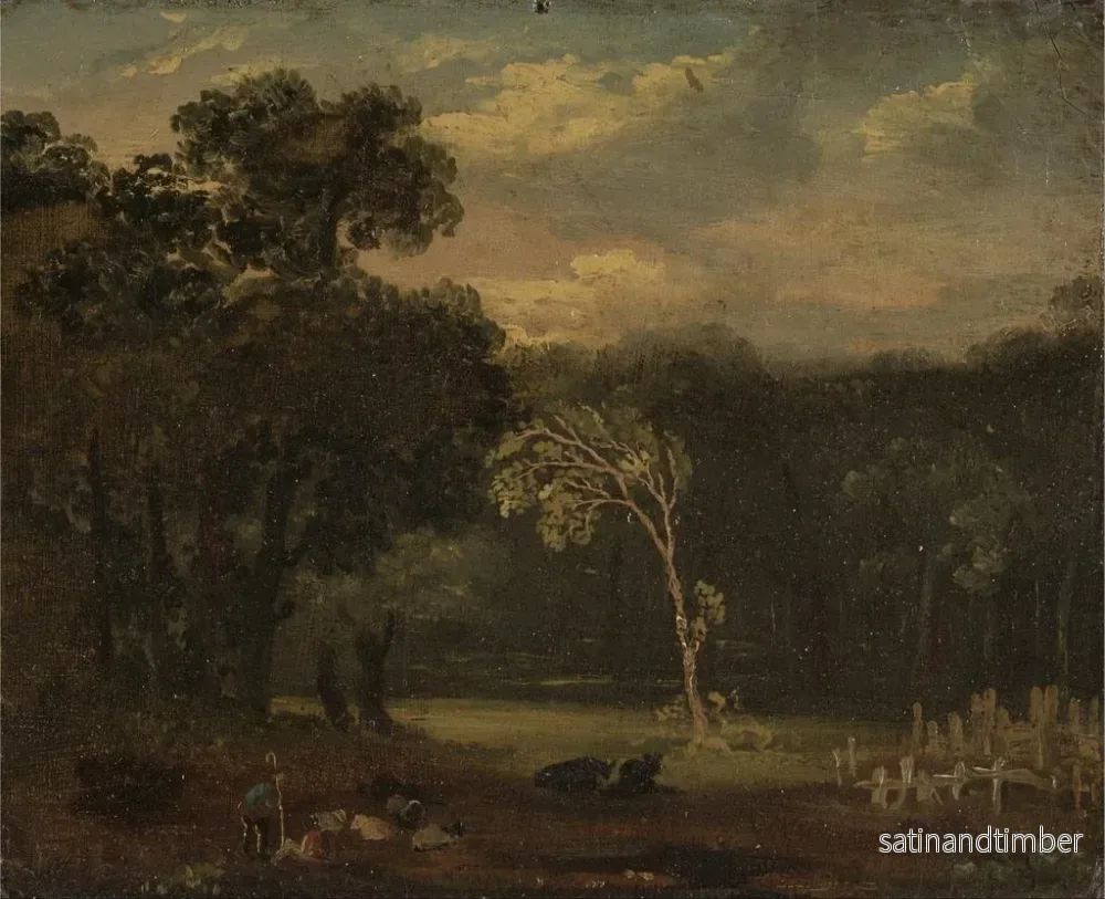 Reproduktion av målningen Croquis efter naturen i Sion-parken - Samuel Palmer - Bild 2