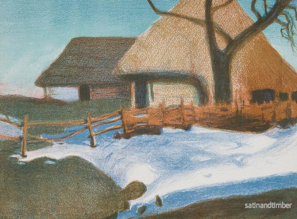 Reproduktion av målningen Landskap landsbygd - Stefan Filipkiewicz - Bild 2