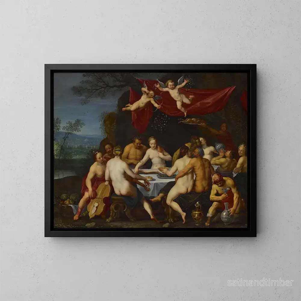 Reproduktion av målningen Le festin de noces de Bacchus et Ariane - Marten Pepijn
