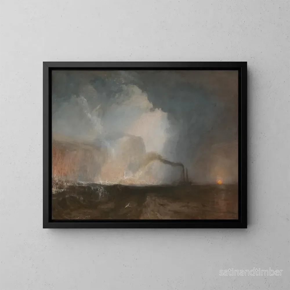 Reproduktion av målningen La grotte de Fingal à Staffa - Joseph Mallord William Turner