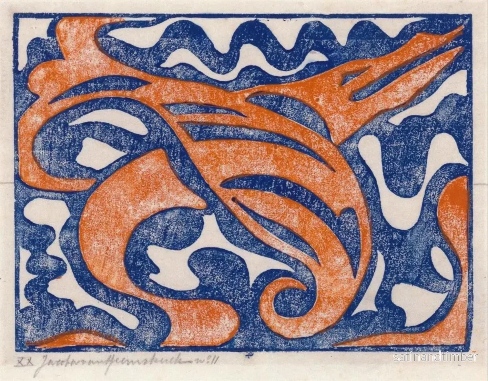 Reproduktion av målningen Composition XX - Jacoba van Heemskerck - Bild 2