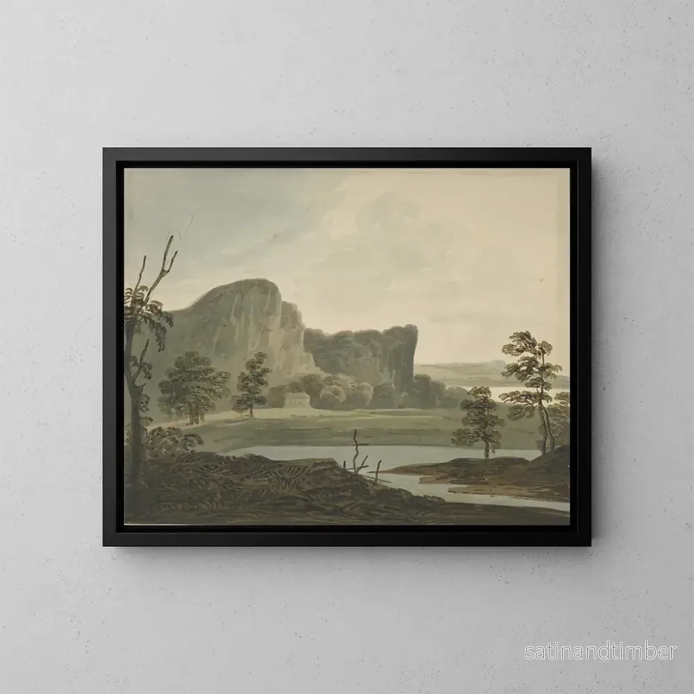 Reproduktion av målningen nära Stirling, Skottland – Hugh William Williams Reproduktion av målningen nära Stirling, Skottland – Hugh William Williams