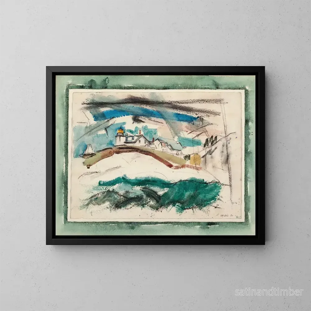 Reproduktion av målningen Färjetorn i Stonington, Maine – John Marin Reproduktion av målningen Färjetorn i Stonington, Maine – John Marin