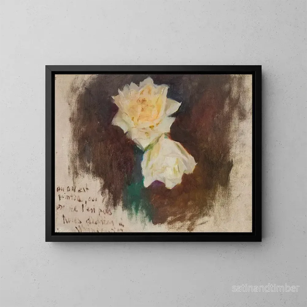 Reproduktion av målningen Roses blanches – Jan Cybis Reproduktion av målningen Roses blanches – Jan Cybis