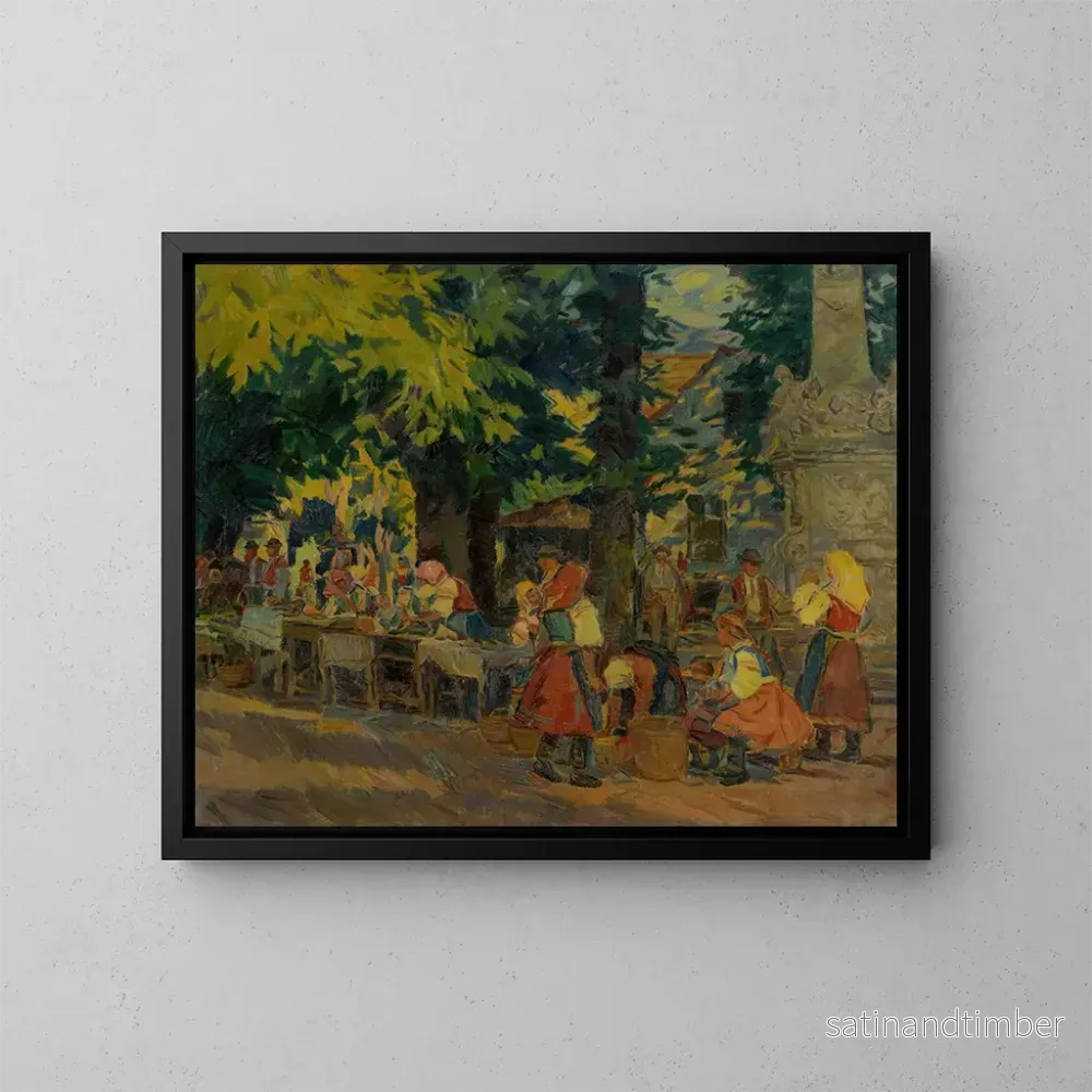 Reproduktion av målningen Fête à Marianka - Gustav Mahler