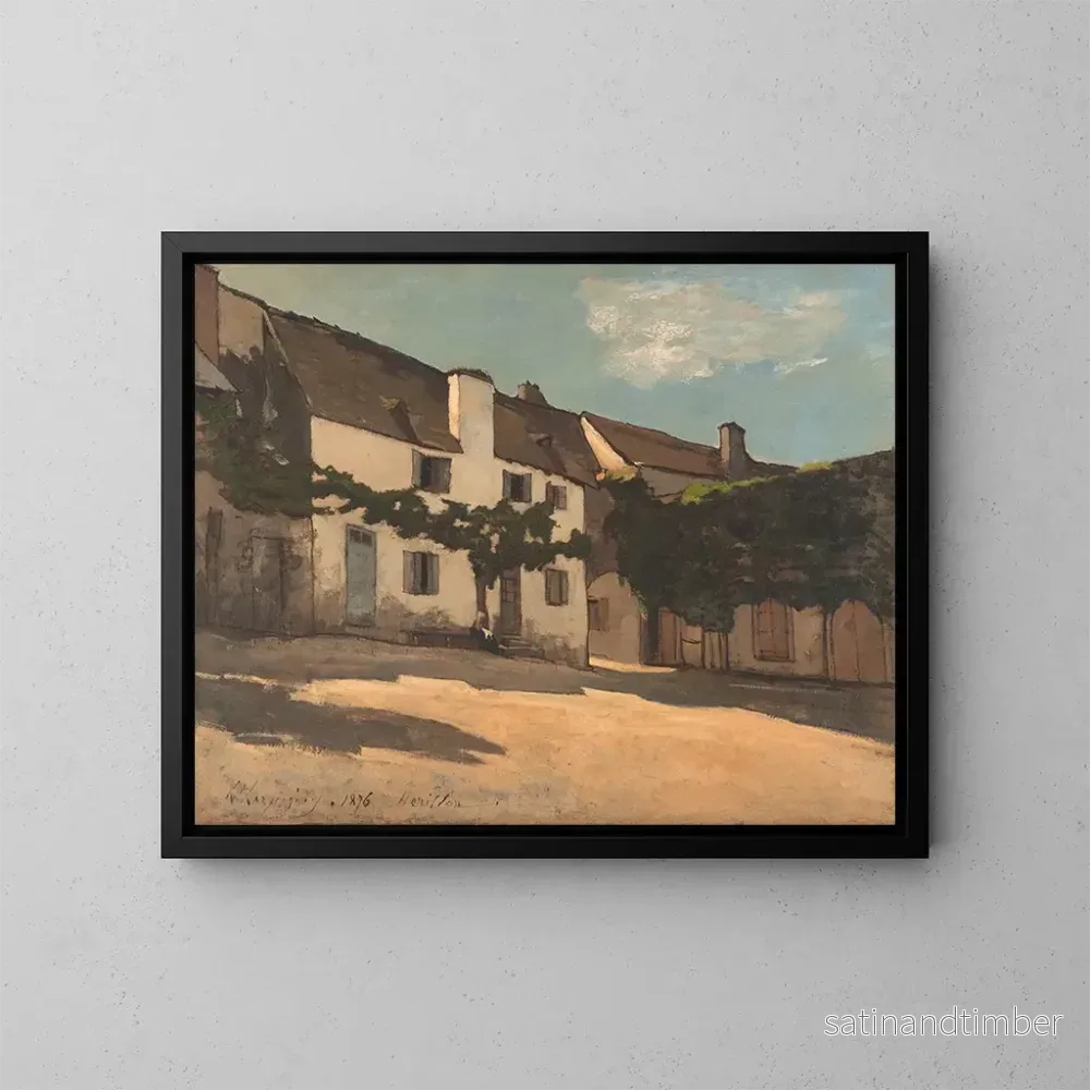 Reproduktion av målningen Maison Hrisson - Henri-Joseph Harpignies