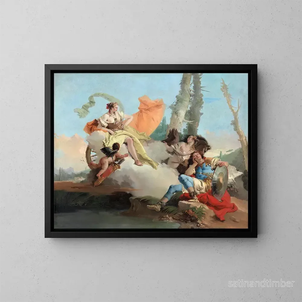 Reproduktion av målningen Armide möter den sovande Renaud - Giovanni Battista Tiepolo