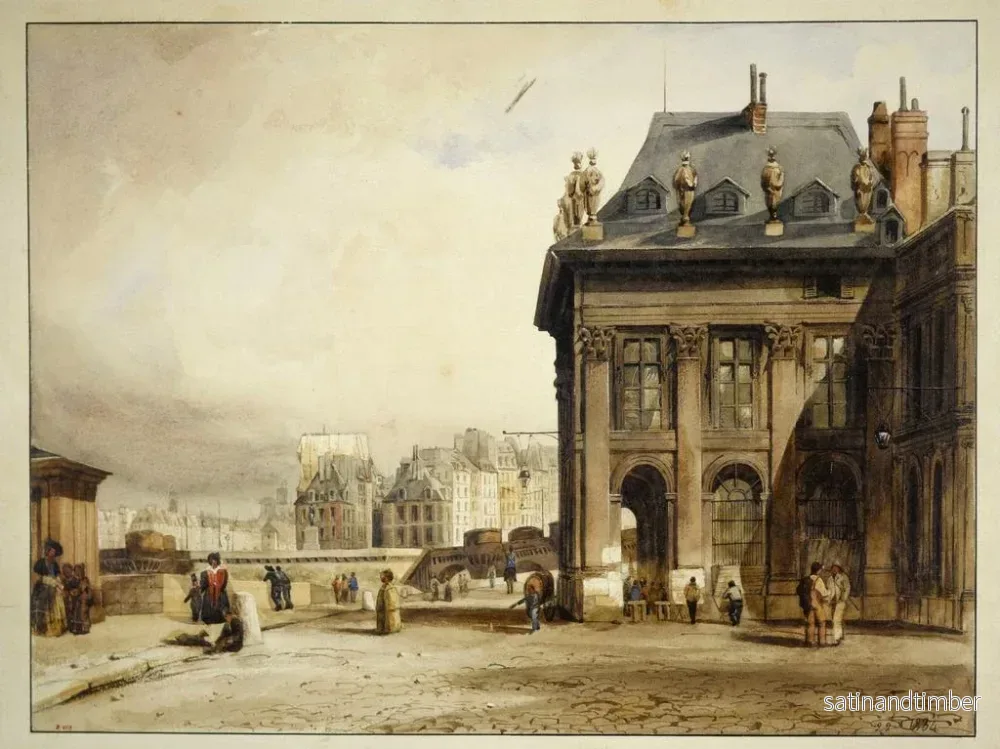 Reproduktion av målningen L'Institut de la aile gauche avec le portique - Thomas Shotter Boys - Bild 2