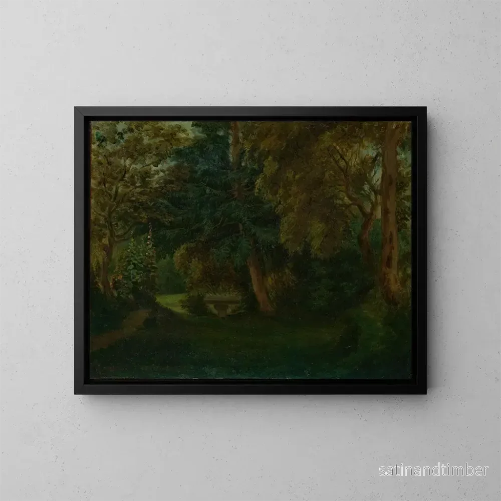 Reproduktion av målningen Le jardin de George Sand à Nohant - Eugène Delacroix