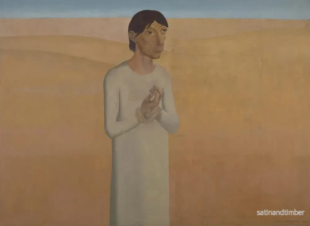 Reproduktion av målningen Kristus i öknen - Gustave Van de Woestijne - Bild 2