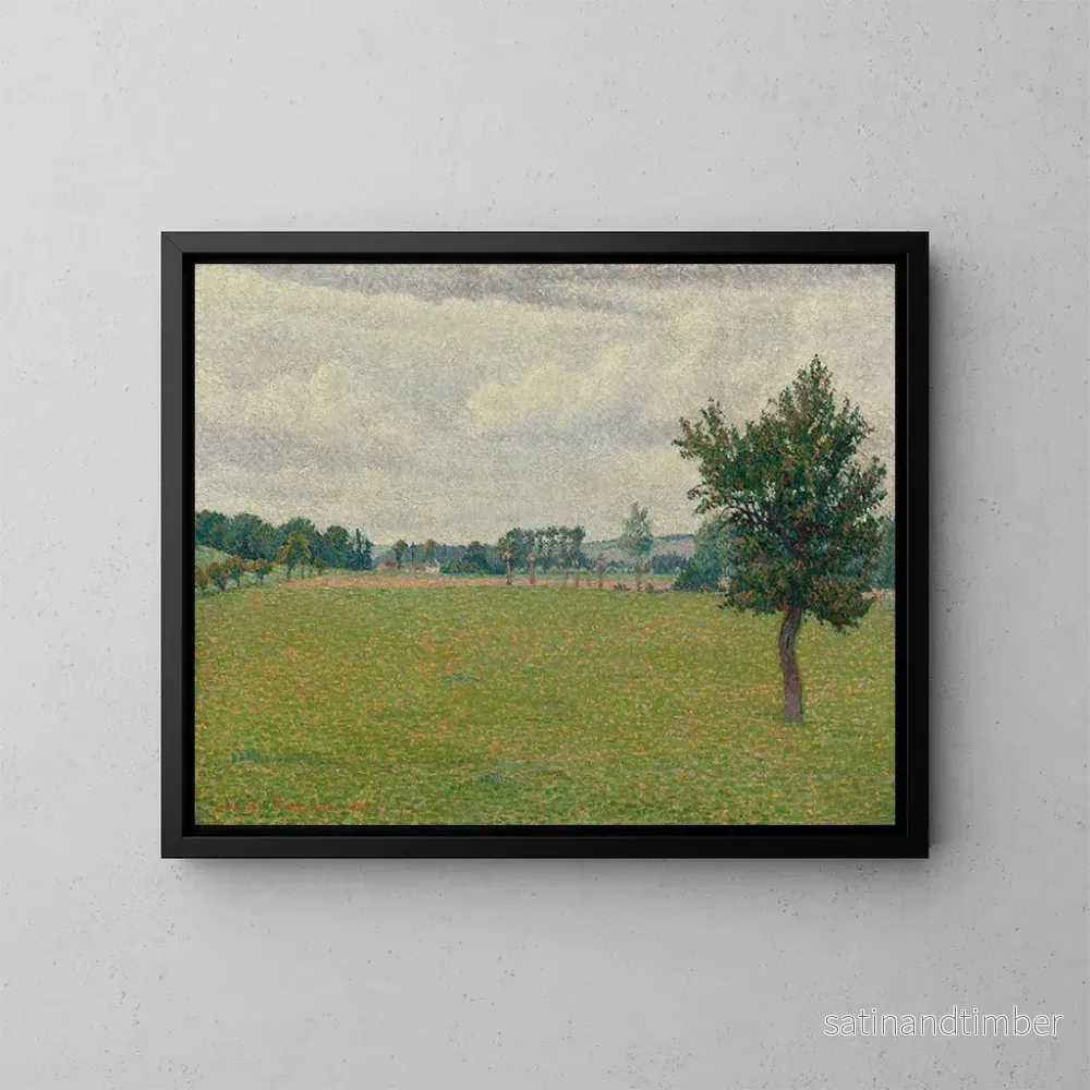 Reproduktion av målningen Prairie de Thierceville - Lucien Pissarro