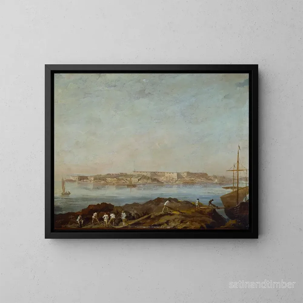 Reproduktion av målningen Vue de Sveaborg – Augustin Ehrensvärd Reproduktion av målningen Vue de Sveaborg – Augustin Ehrensvärd