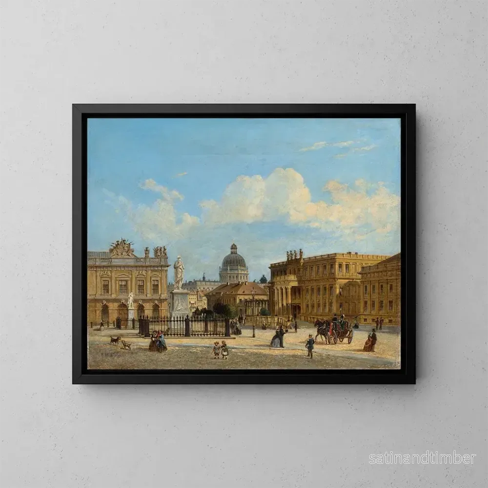 Reproduktion av målningen Le palais du prince héritier à Berlin - Friedrich Wilhelm Klose