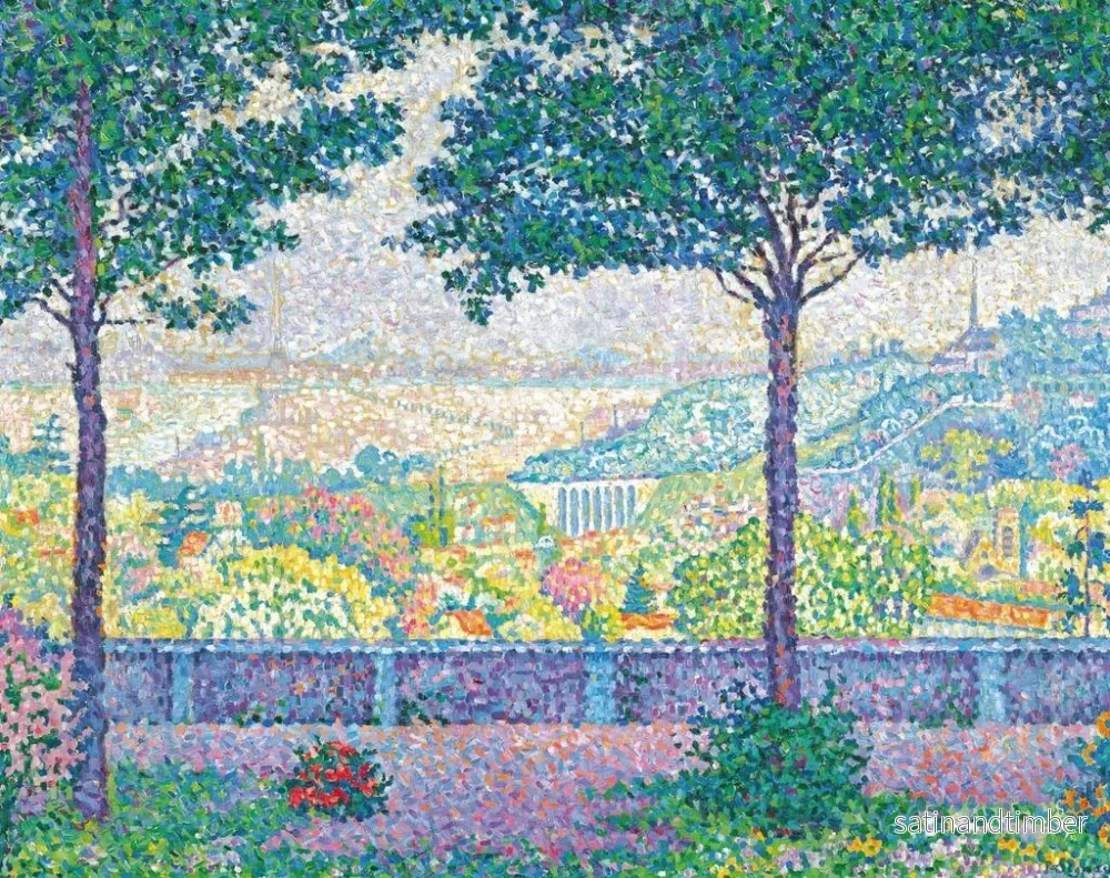 Reproduktion av målningen Terrasse de Meudon - Paul Signac - Bild 2