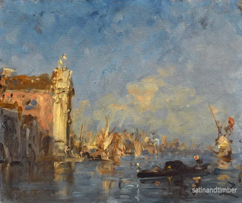 Reproduktion av målningen Venise, Église des Gesuati - Félix Ziem - Bild 2