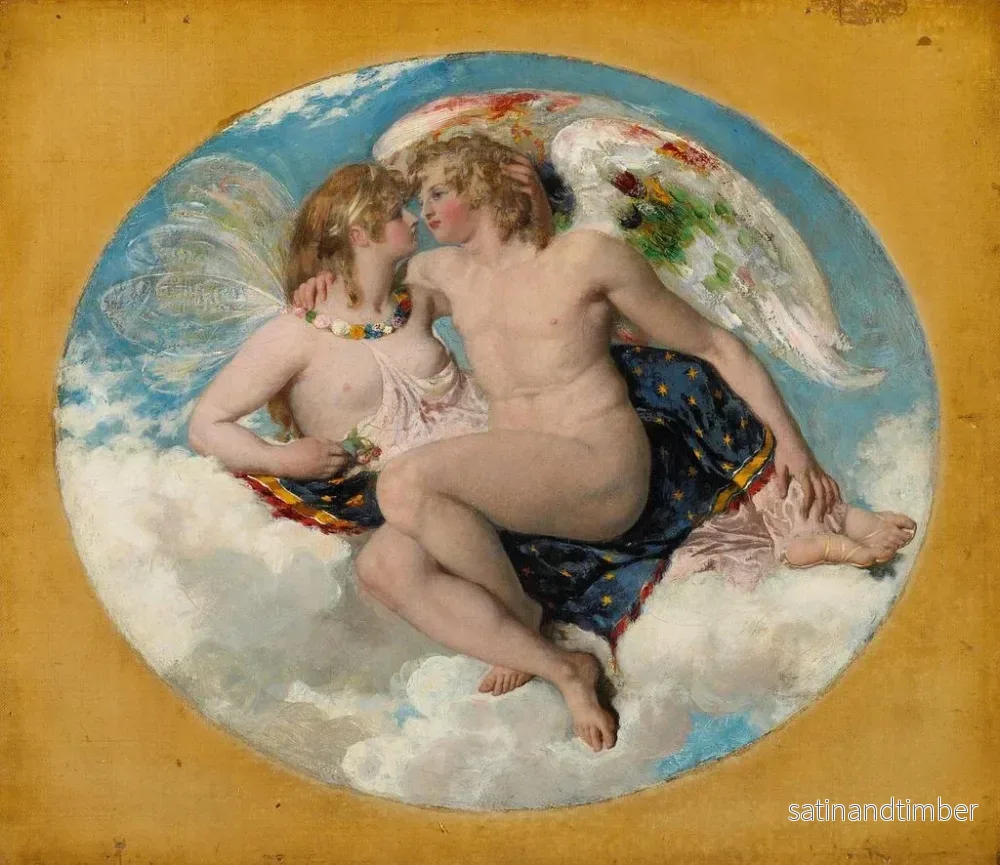 Reproduktion av målningen Cupidon och Psyche - William Etty - Bild 2