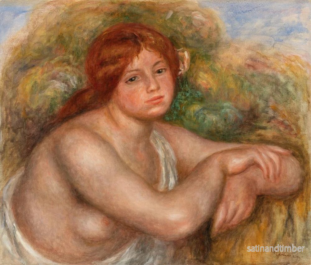 Reproduktion av målningen Studie av nakenhet, kvinnobyst - Pierre-Auguste Renoir - Bild 2