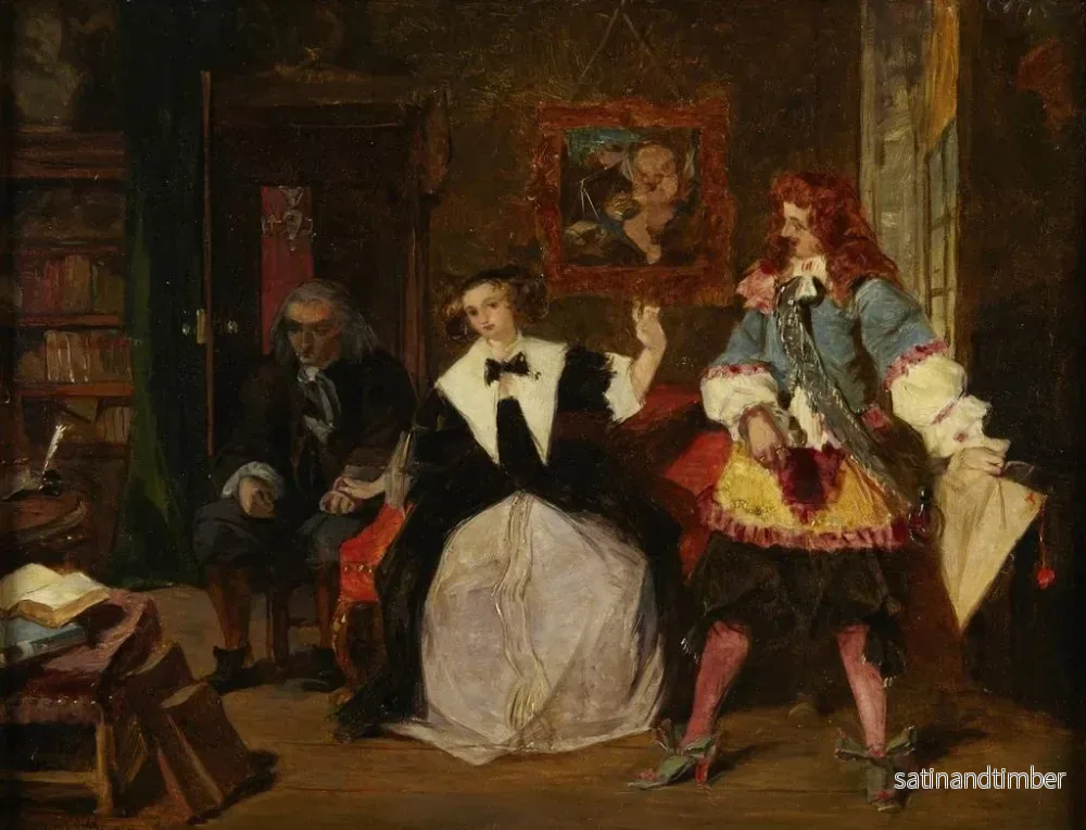 Reproduktion av målningen Madame de Maintenon och Scarron - Augustus Leopold Egg - Bild 2