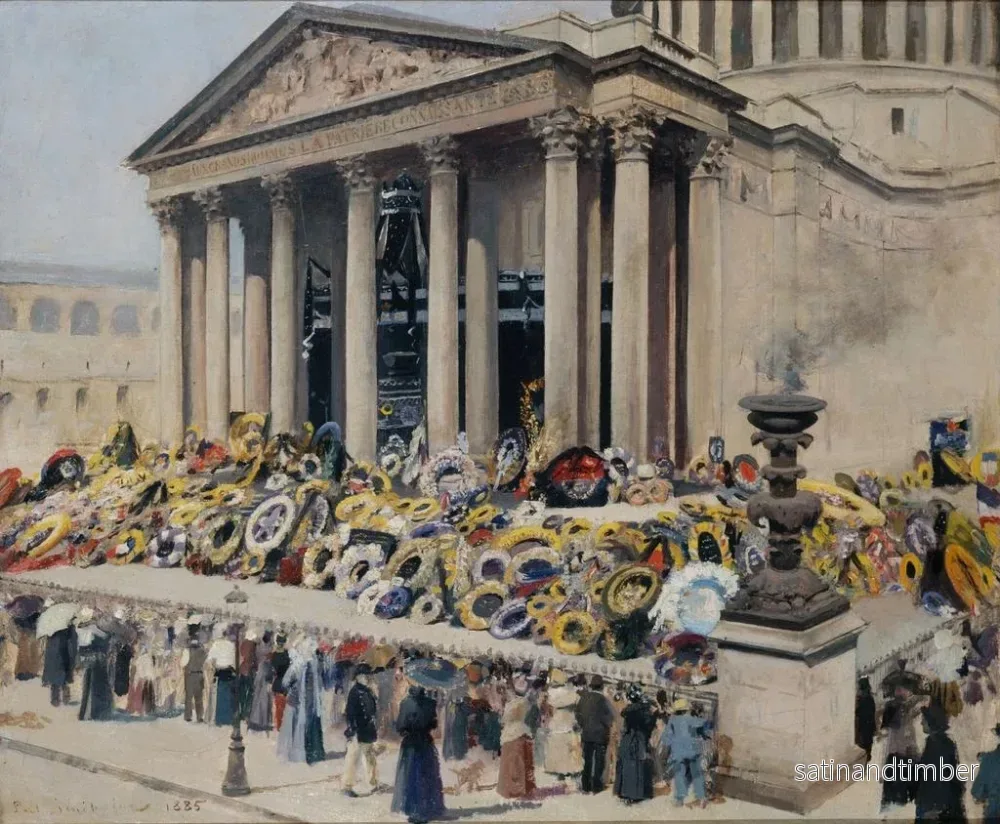 Reproduktion av målningen Les Funérailles de Victor Hugo, 31 maj och 1 juni 1885 - Jean-Paul Sinibaldi - Bild 2